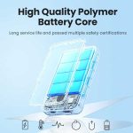 پاور بانک 20 وات 2 پورت 10000mAh یوگرین مدل PB505 کد 35340 همراه با کابل USB-C متصل