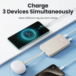 پاور بانک 20 وات 2 پورت 10000mAh یوگرین مدل PB505 کد 35340 همراه با کابل USB-C متصل
