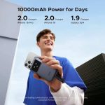 پاور بانک 30 وات آدمکی سه پورت 10000mAh یوگرین مدل PB511 همراه با کابل USB-C