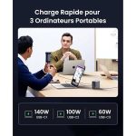 شارژر رومیزی 300 وات Nexode با 5 پورت یوگرین مدل CD333 کد 90903 با دو شاخه EU