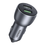 شارژر فندکی 36 وات و 50 وات با دو پورت USB-C و USB-A یوگرین مدل CD213