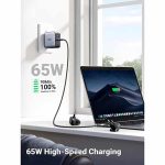 شارژر دیواری 65 وات Nexode با یک پورت USB-A و دو پورت USB-C یوگرین مدل CD296 کد 90409