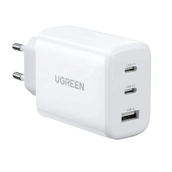 شارژر دیواری ۶۵ وات با دو پورت USB-C و یک پورت USB-A یوگرین مدل CD275 کد 90496